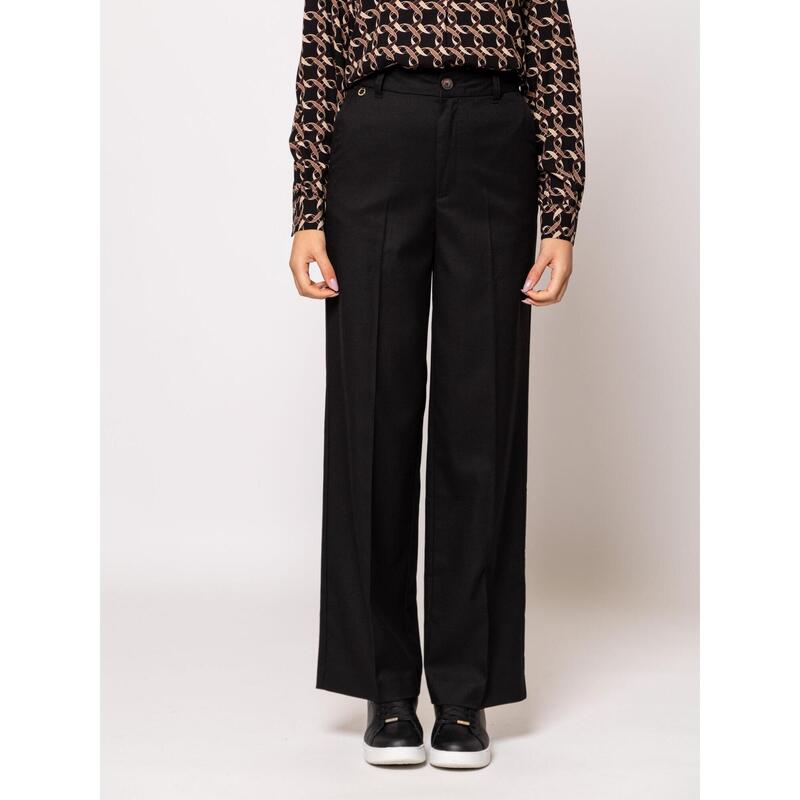 Pantaloni lungi din in pentru femei FILION