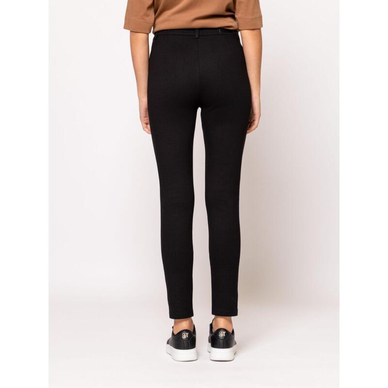 Pantaloni lungi din in pentru femei FOLKA