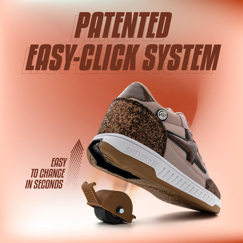 Schoenen met Wielen BREEZY ROLLERS 2231410 meisje beige/brons