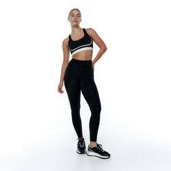 Ensemble de sport Top+Legging Tao&Diardi Bicolore pour femmes Black Limba