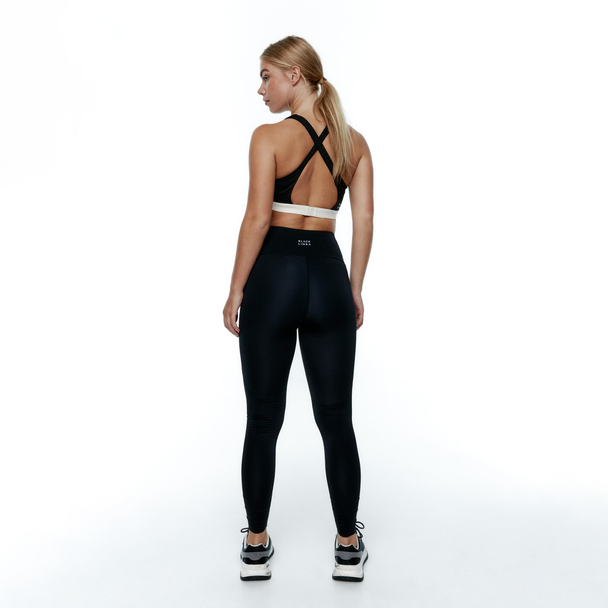 Conjunto sportivo Top+Legging Tao&Diardi Bicolore da donna Black Limba 2/7