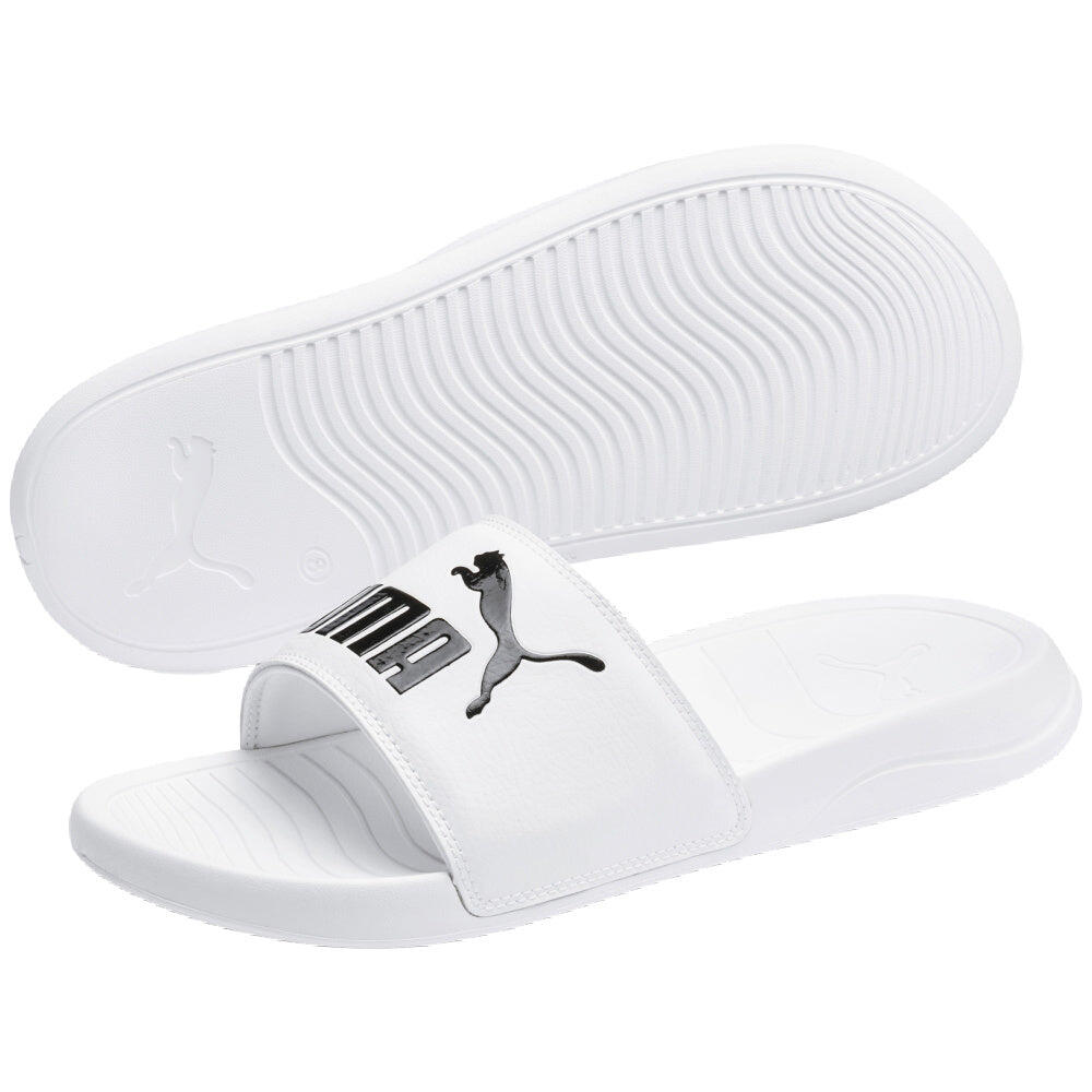 Puma Unisex Popcat 20 Slides White Black