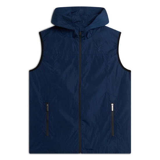 Gilet Uomo in Poliestere con Cappuccio e Full Zip