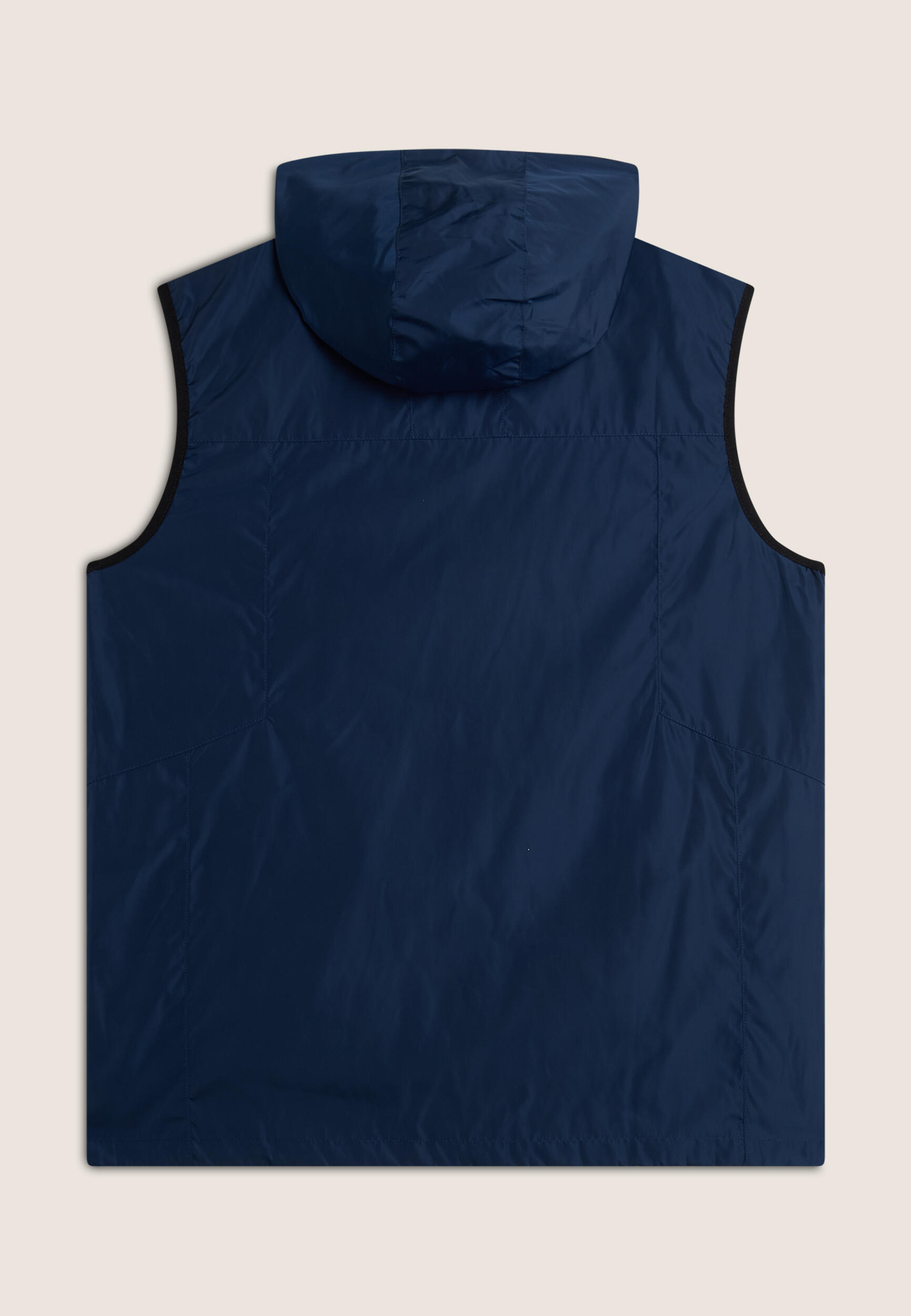 Gilet homme en polyester à capuche et fermeture à glissière 2/3
