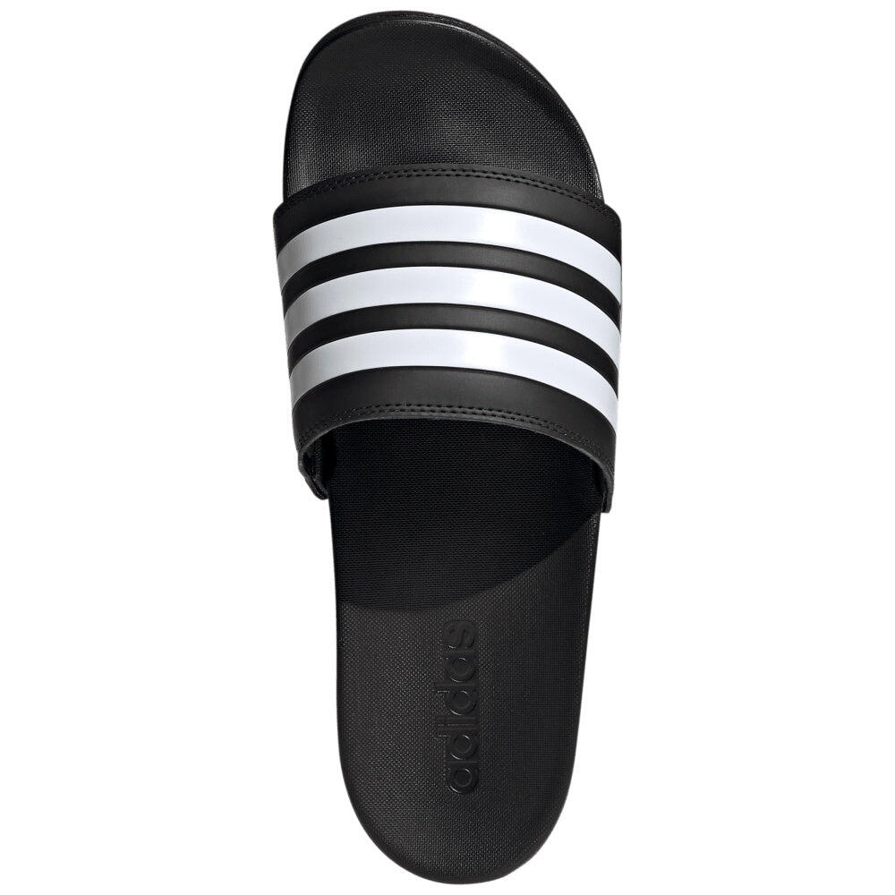 Adidas three stripe slides outlet