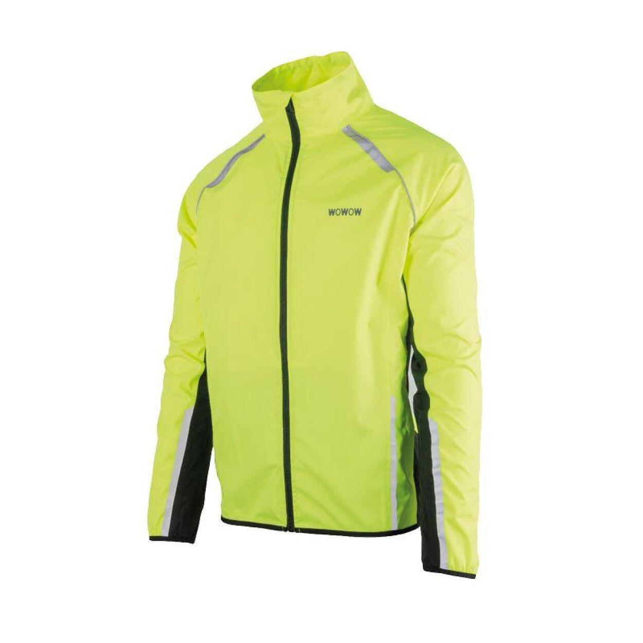 WOWOW Wowow Wasser-Wind-Regen Jacke Ben Nevis gelb mit reflektierender Oberflächen ...