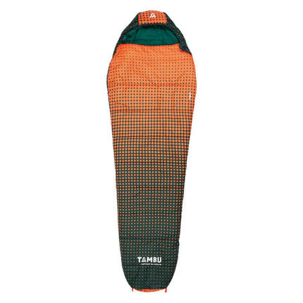 Gigoteuse momie TAMBU KARA | 1600 gr | Orange / Vert Foncé