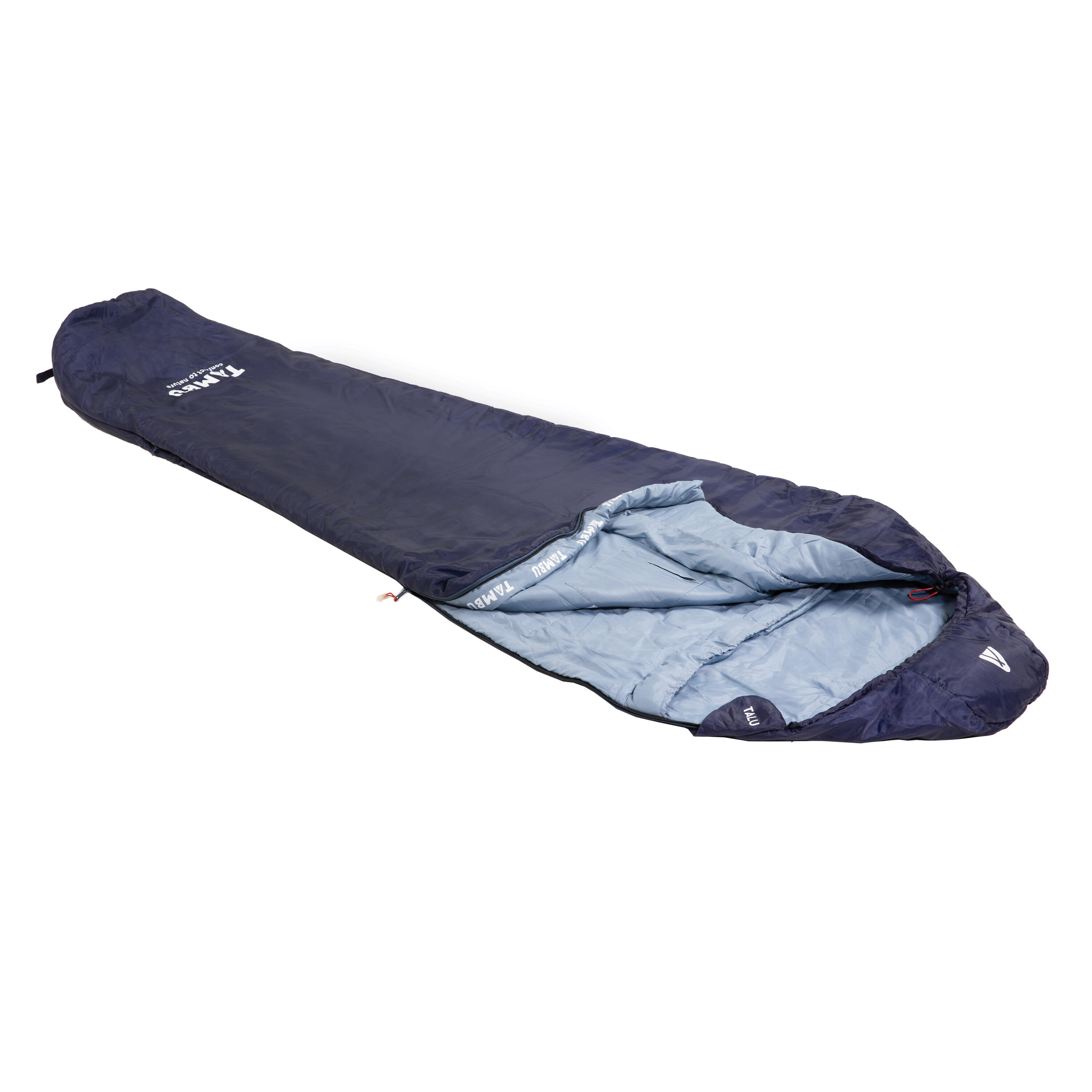 Saco de dormir momia TAMBU TALU | 1500 g | Azul oscuro / Azul claro 3/7