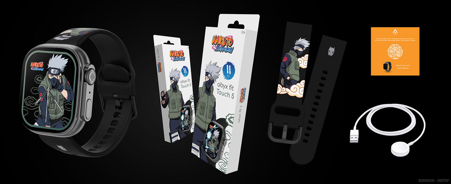 Abyx Fit Touch 5 Naruto Edition – Modello esclusivo di smartwatch Kakashi 6/8