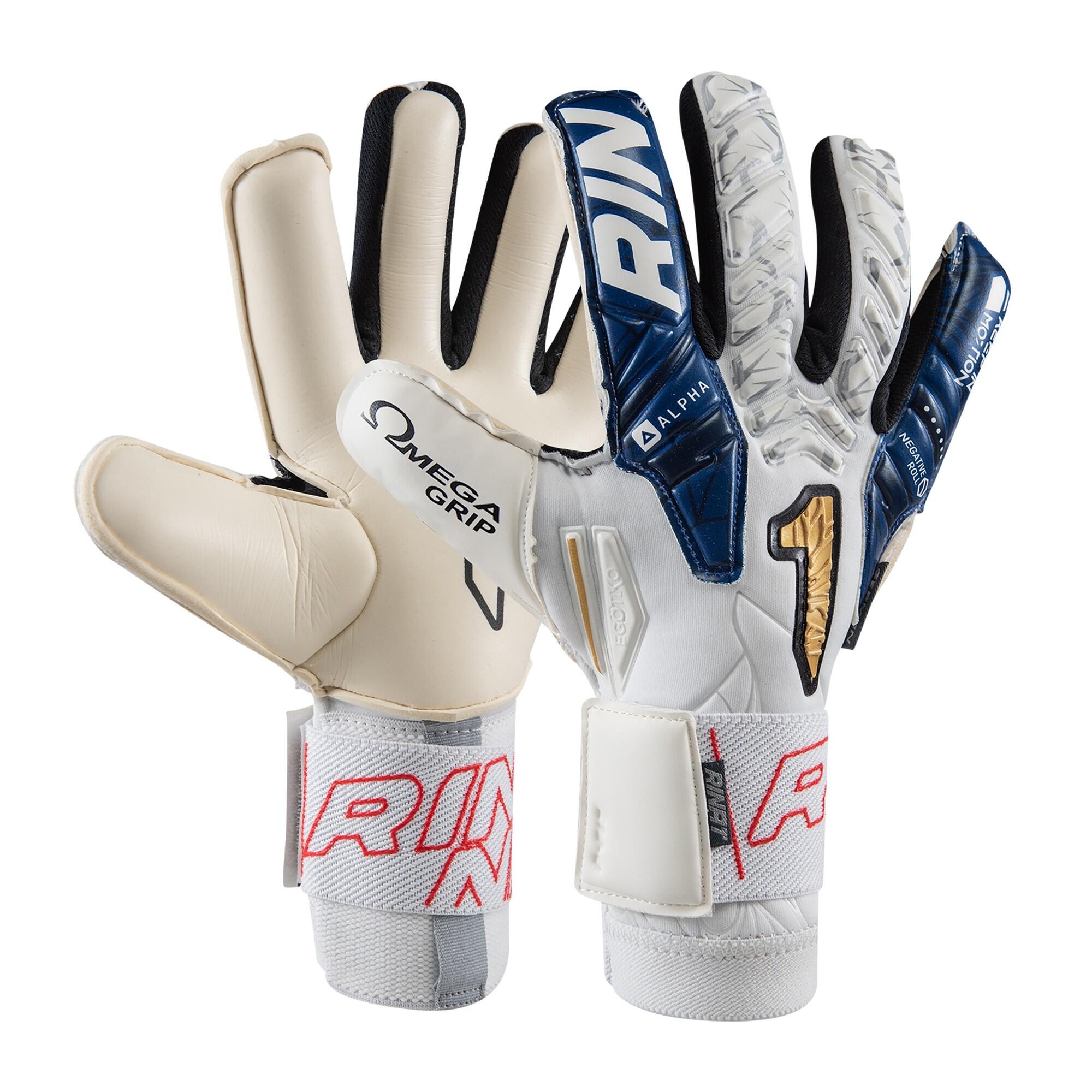 RINAT Torwarthandschuhe Erwachsene Rinat Egotiko Vengador Alpha  Weiß/navy Blau