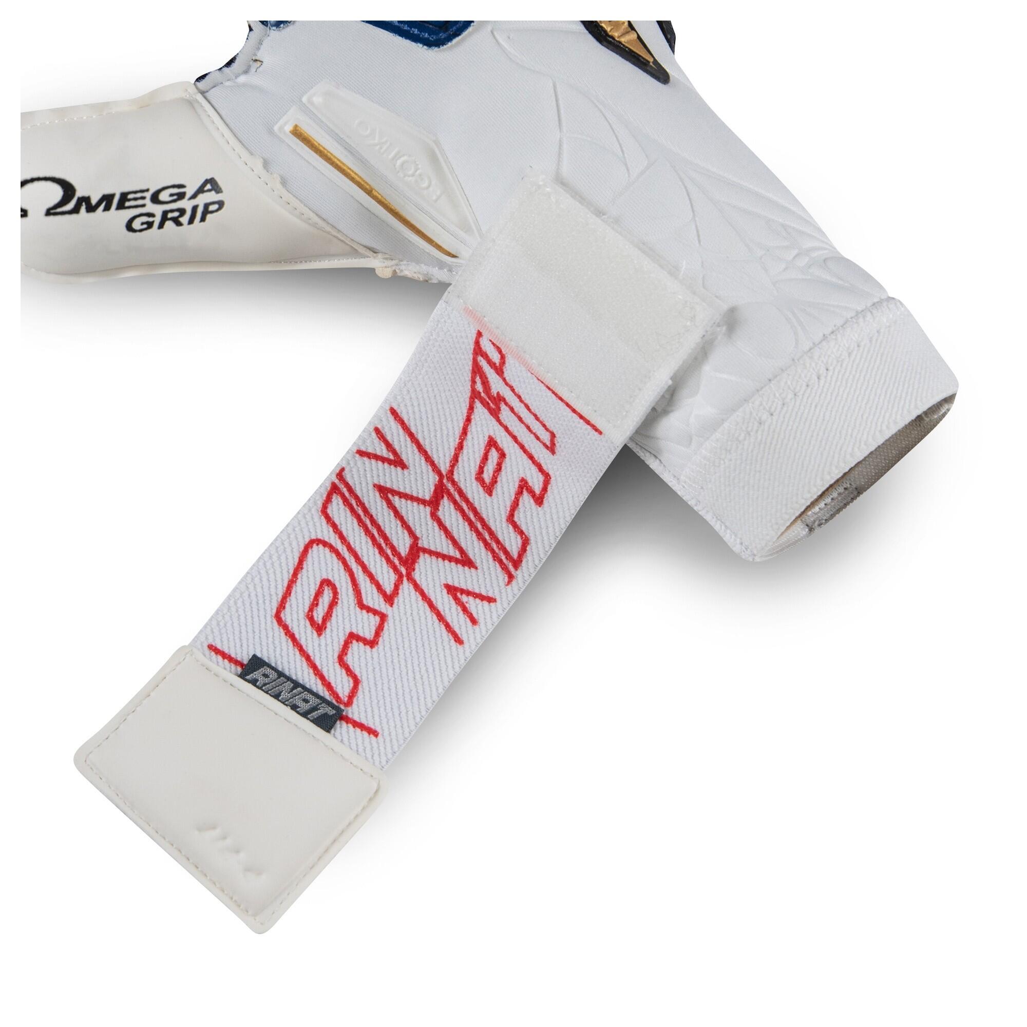 Gants De Gardien De But Enfants Rinat Egotiko Vengador Alpha  Blanc/navy Bleu 5/8