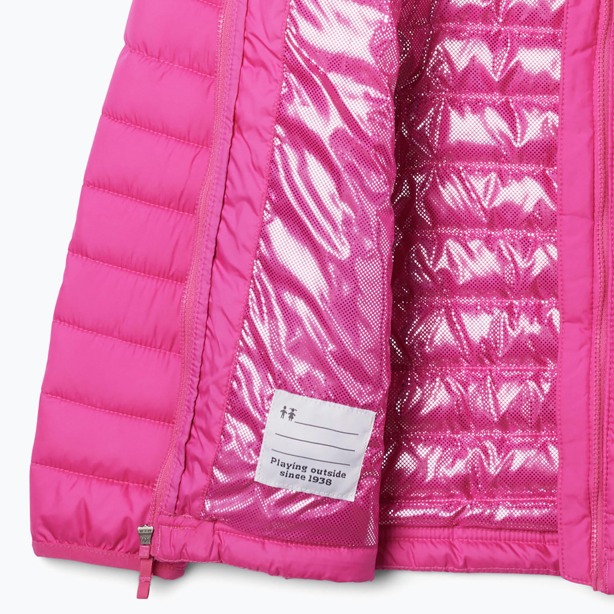 Jaqueta infantil com capuz Columbia Powder Lite II 3/4