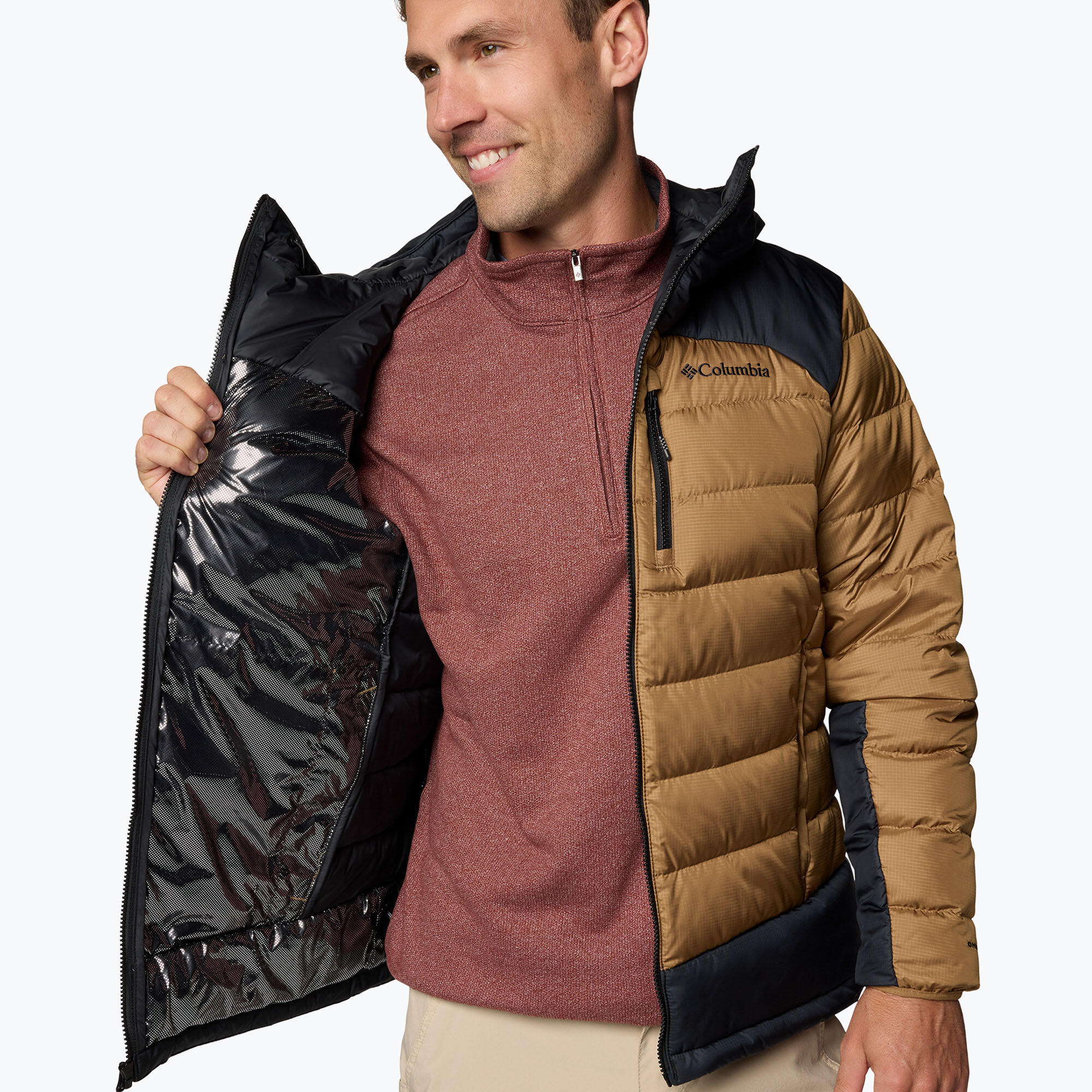 Donsjas met kap autumn park zwart Columbia | La Redoute