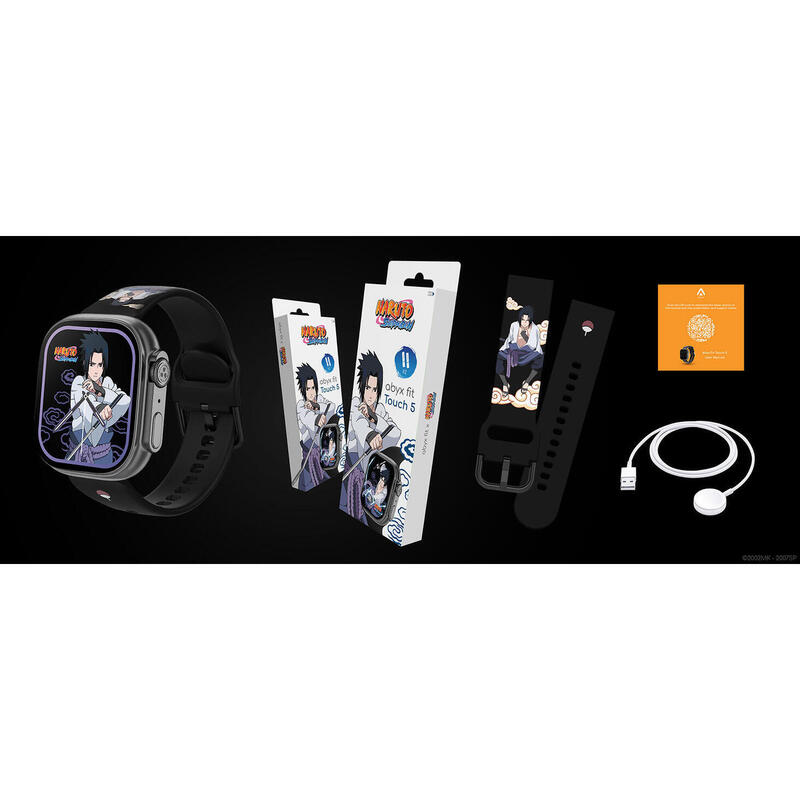 Abyx Fit Touch 5 Naruto Edition – Montre connectée exclusive modèle Sasuke