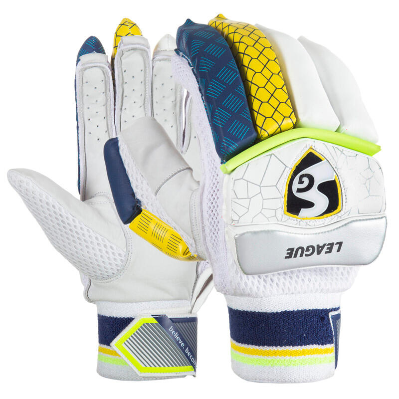 SG SG League Cricket Batting Gloves | Lightweight |Professional Grade Padded Gloves