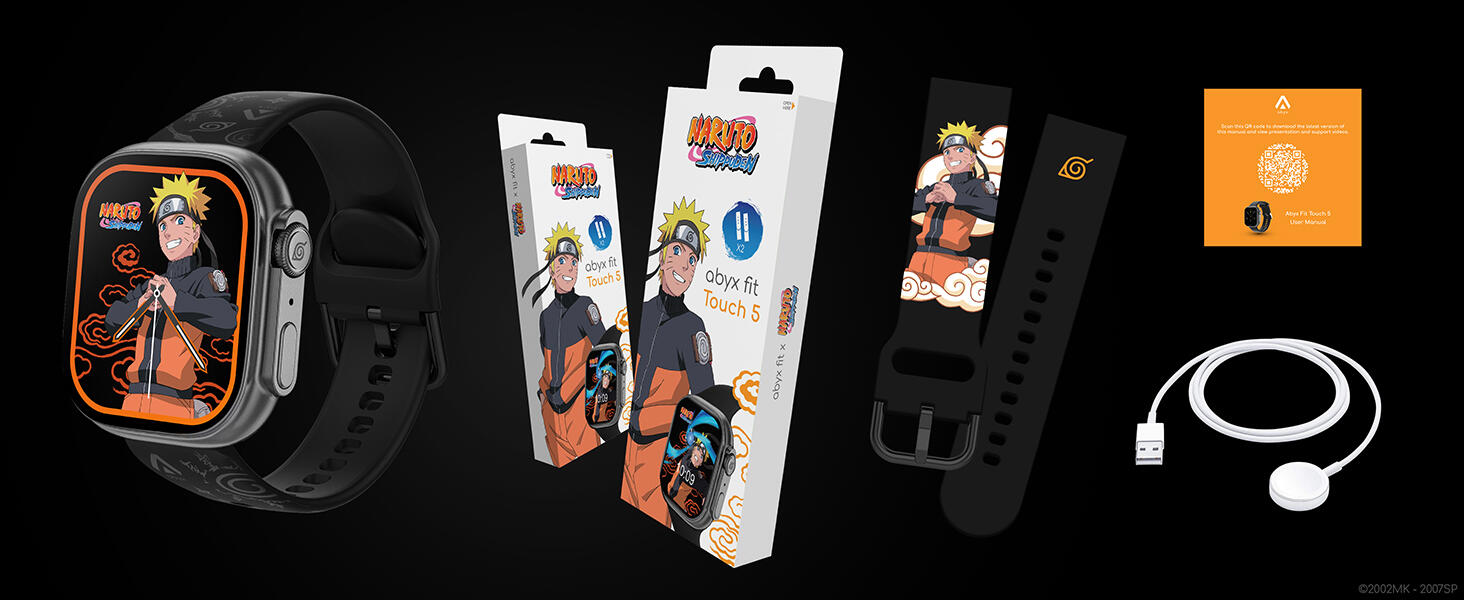 Abyx Fit Touch 5 Naruto Edition – Montre connectée exclusive modèle Naruto 6/8