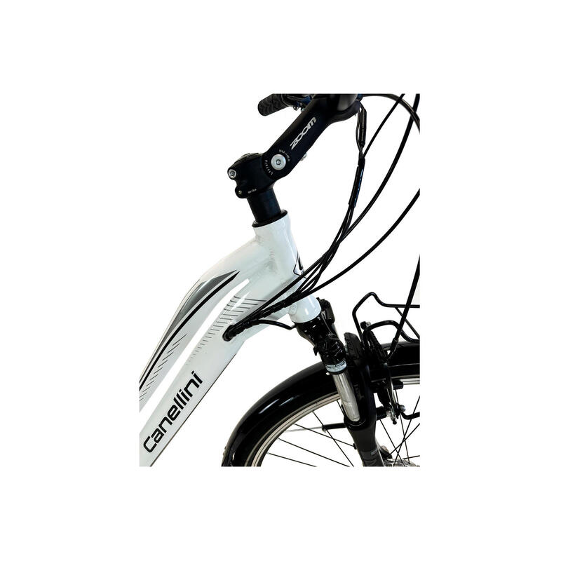 Bicicleta eléctrica AURA Canellini Citybike Woman Alumínio Branco