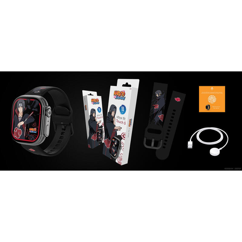 Abyx Fit Touch 5 Naruto Edition – Montre connectée exclusive modèle Itachi
