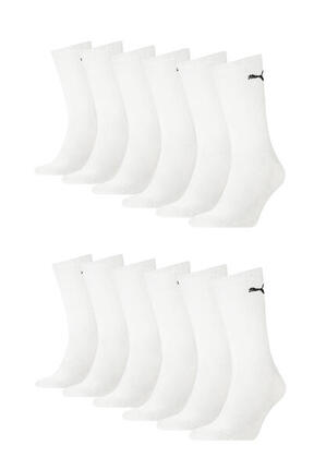 12er PACK Puma Unisex Crew Tennissocken Sportsocken Socken für Damen Herren