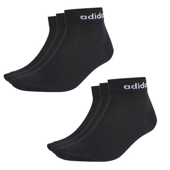 6 Paar adidas NC Ankle Performance Sneaker / Quarter Socken Unisex Kurzsocke