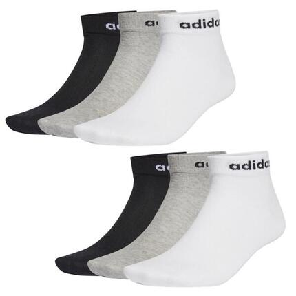 6 Paar adidas NC Ankle Performance Sneaker / Quarter Socken Unisex Kurzsocke