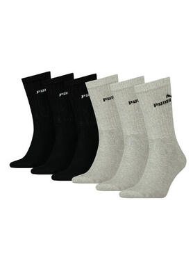 Puma Unisex Crew Tennissocken Sportsocken Socken für Damen Herren 6 Paar