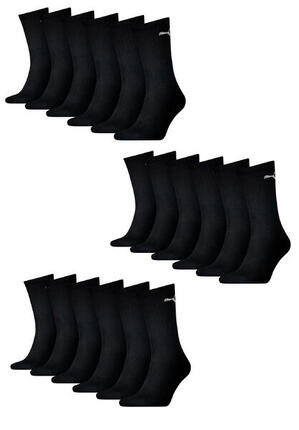 18er PACK Puma Unisex Crew Tennissocken Sportsocken Socken für Damen Herren