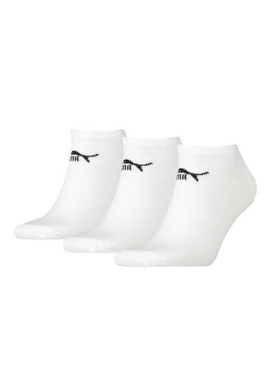 Puma Unisex Sneaker Socken im Retro Design knöchelhoch für Damen Herren 3er Pack