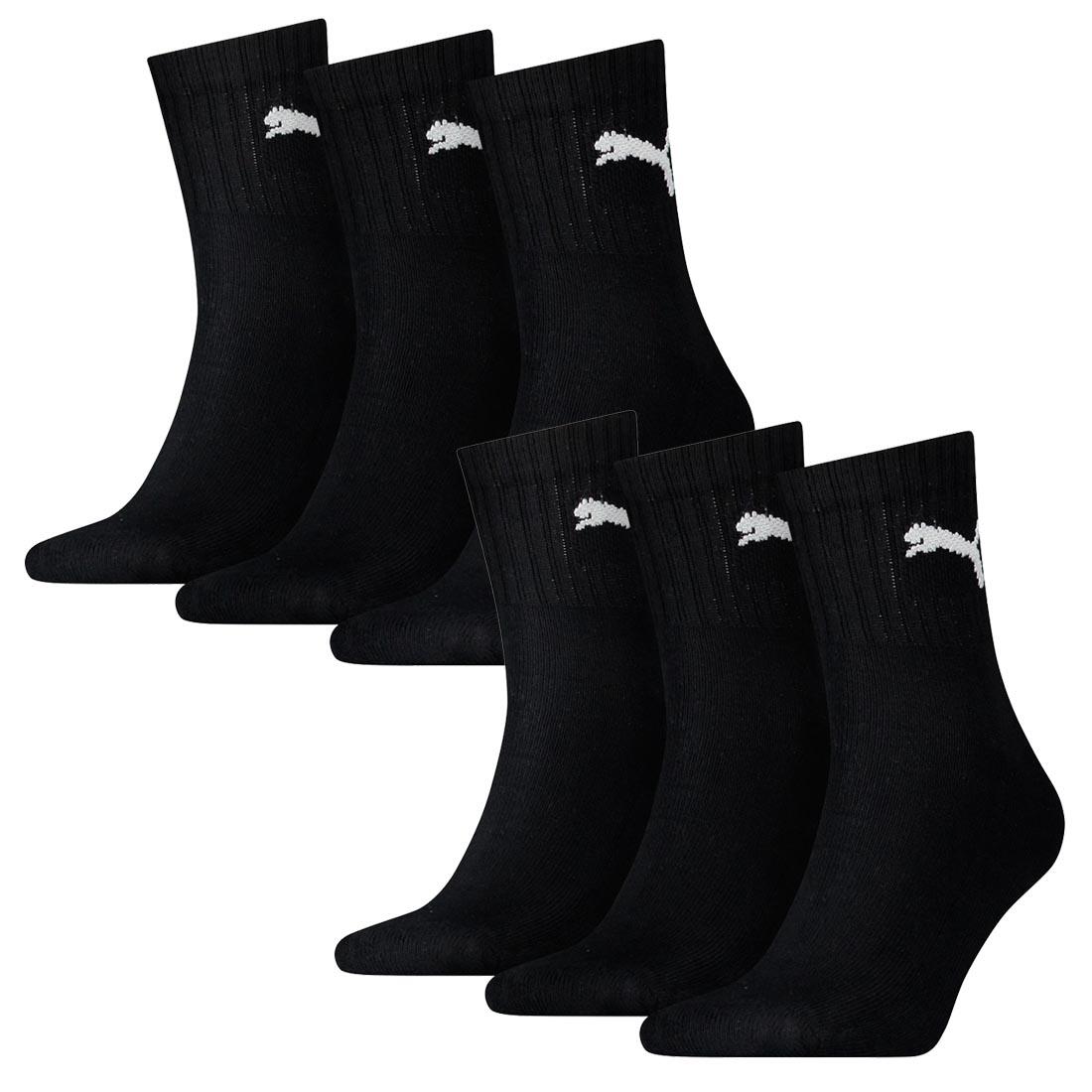 PUMA 6 Paar Puma Socken Short Crew Sportsocken Tennis Socken Gr. 35 - 49 Unisex