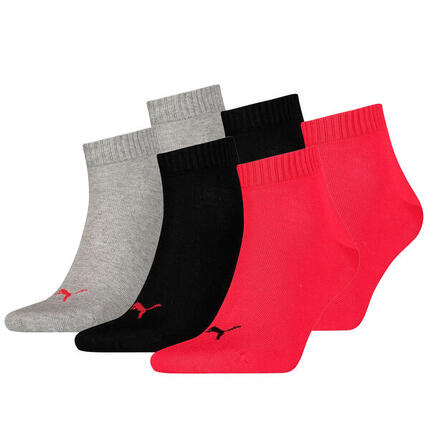 6 Paar Puma Unisex Quarter Socken Sneaker Gr. 35 - 49 für Damen Herren Füßlinge