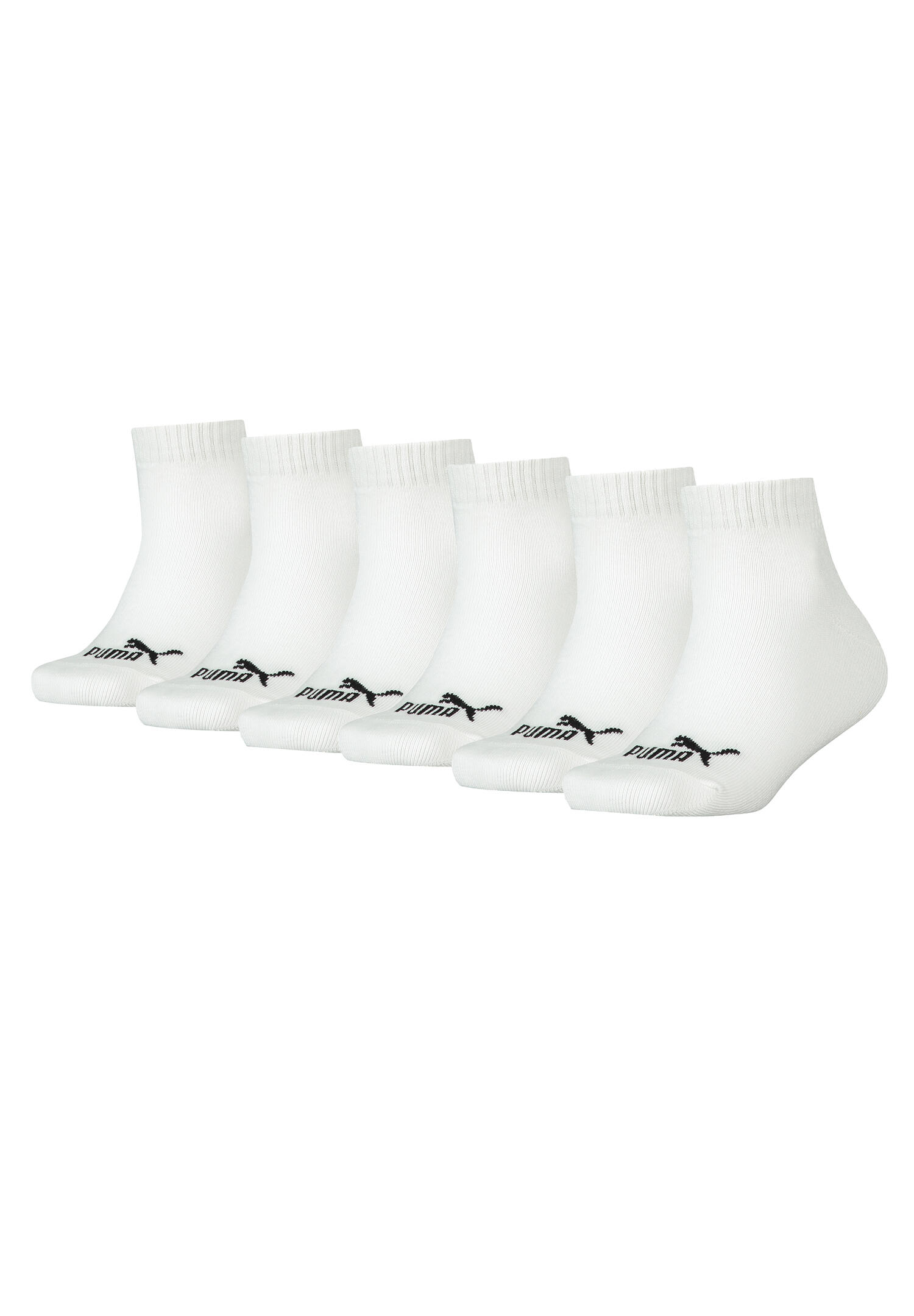 PUMA 6er PACK Puma KIDS Quarter Socken Sneaker Gr. 27 - 38 für Mädchen und Jungen