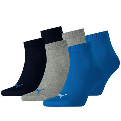 6 Paar Puma Unisex Quarter Socken Sneaker Gr. 35 - 49 für Damen Herren Füßlinge