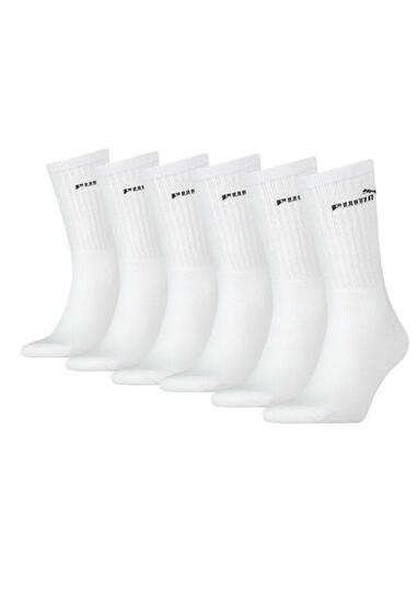 Puma Unisex Crew Tennissocken Sportsocken Socken für Damen Herren 6 Paar