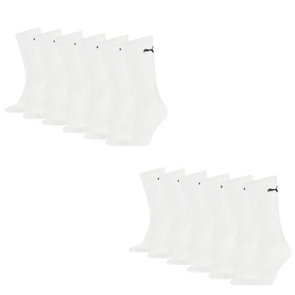 12 PAIR Puma Socken Cush Crew Sportsocken Tennis Socken Unisex