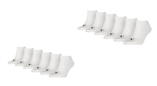 Puma Sneaker Socken Plain 12-Pack weiß