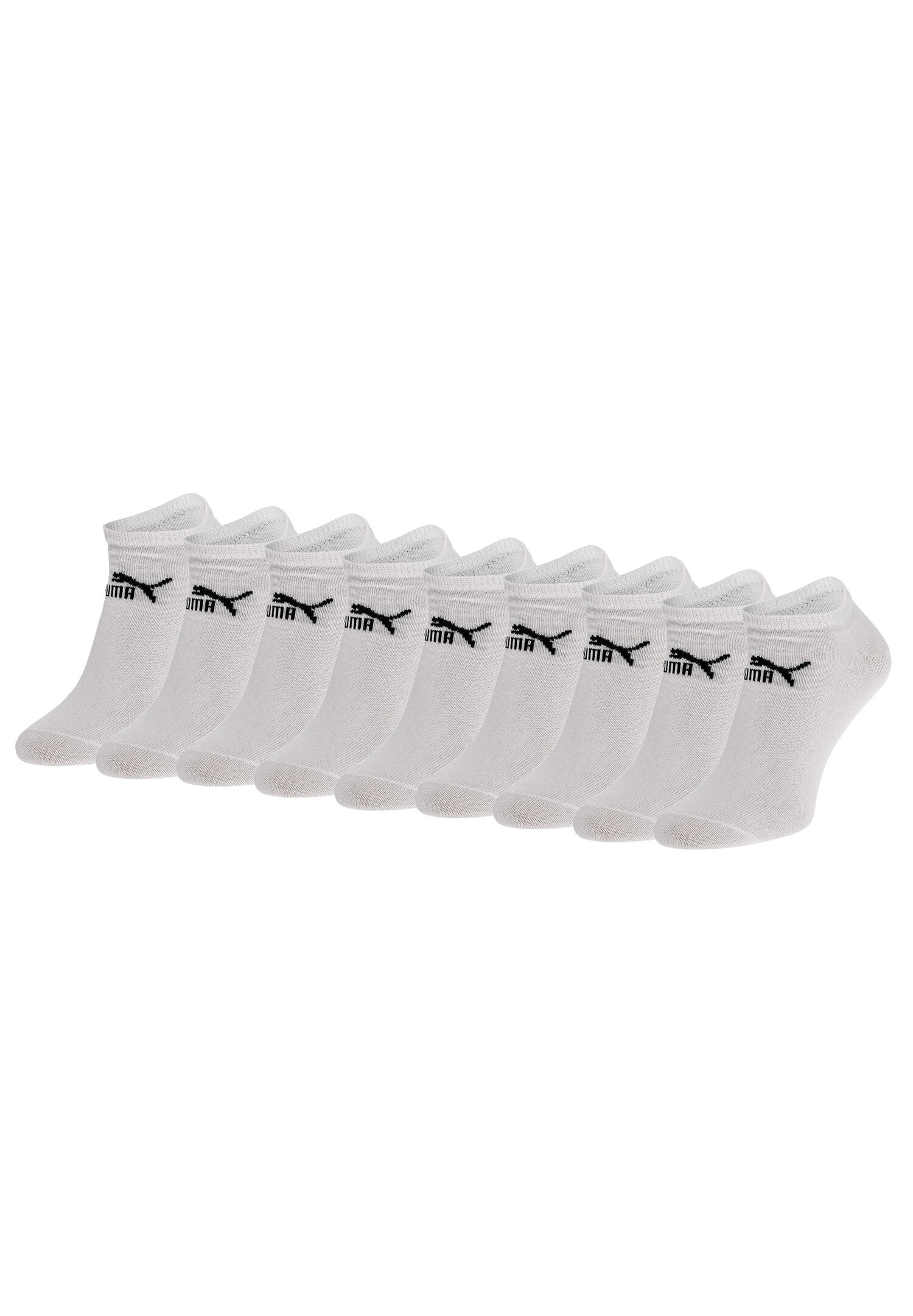 PUMA 9er PACK Puma Unisex Sneaker Socken im Retro Design knöchelhoch für Damen Herren