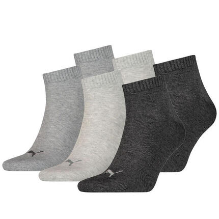 6 Paar Puma Unisex Quarter Socken Sneaker Gr. 35 - 49 für Damen Herren Füßlinge