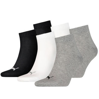 6 Paar Puma Unisex Quarter Socken Sneaker Gr. 35 - 49 für Damen Herren Füßlinge