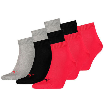 9 Paar Puma Unisex Quarter Socken Sneaker Gr. 35 - 49 für Damen Herren Füßlinge