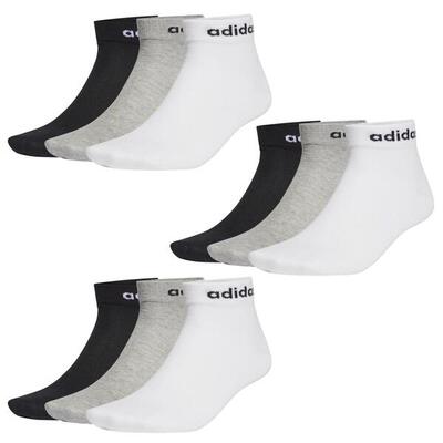 9 Paar adidas NC Ankle Performance Sneaker / Quarter Socken Unisex Kurzsocke