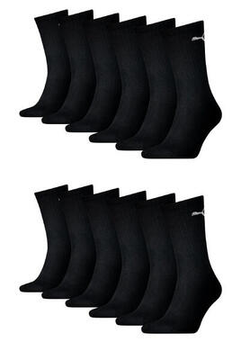 12er PACK Puma Unisex Crew Tennissocken Sportsocken Socken für Damen Herren