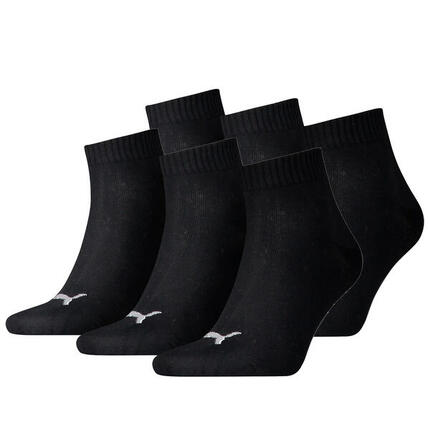 6 Paar Puma Unisex Quarter Socken Sneaker Gr. 35 - 49 für Damen Herren Füßlinge