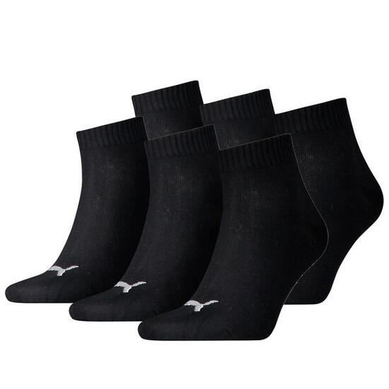 6 Paar Puma Unisex Quarter Socken Sneaker Gr. 35 - 49 für Damen Herren Füßlinge