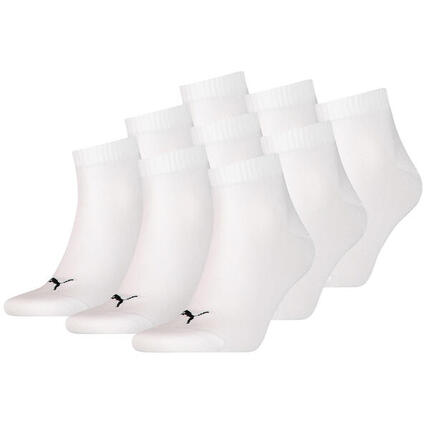9 Paar Puma Unisex Quarter Socken Sneaker Gr. 35 - 49 für Damen Herren Füßlinge
