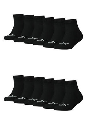 12er PACK Puma KIDS Quarter Socken Sneaker Gr. 27 - 38 für Mädchen und Jungen