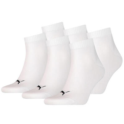 6 Paar Puma Unisex Quarter Socken Sneaker Gr. 35 - 49 für Damen Herren Füßlinge