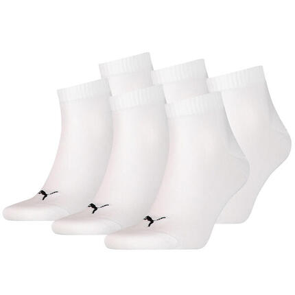6 Paar Puma Unisex Quarter Socken Sneaker Gr. 35 - 49 für Damen Herren Füßlinge