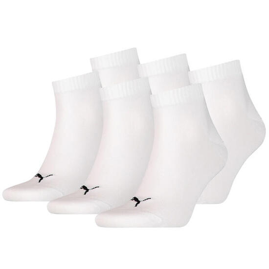 6 Paar Puma Unisex Quarter Socken Sneaker Gr. 35 - 49 für Damen Herren Füßlinge