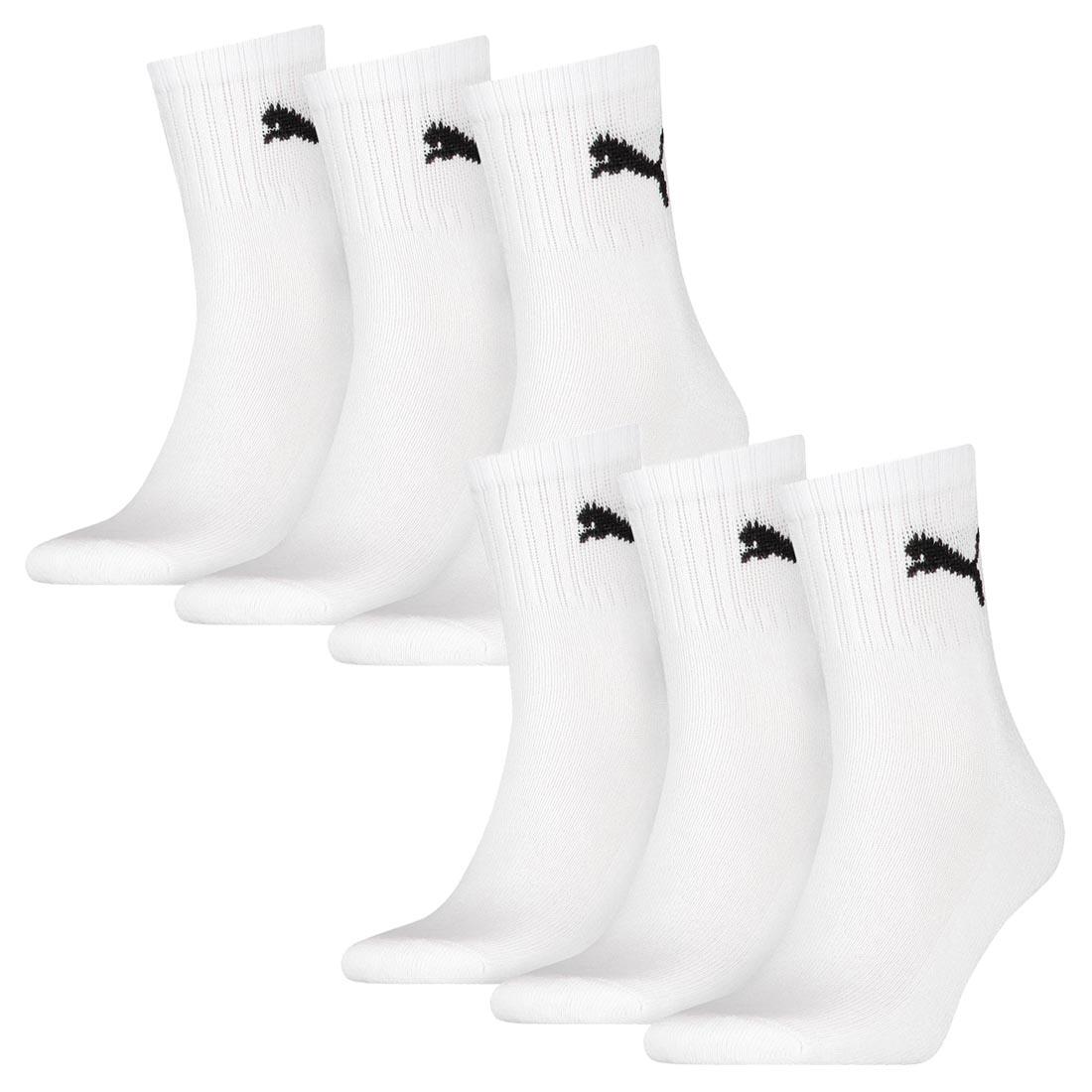 PUMA 6 Paar Puma Socken Short Crew Sportsocken Tennis Socken Gr. 35 - 49 Unisex