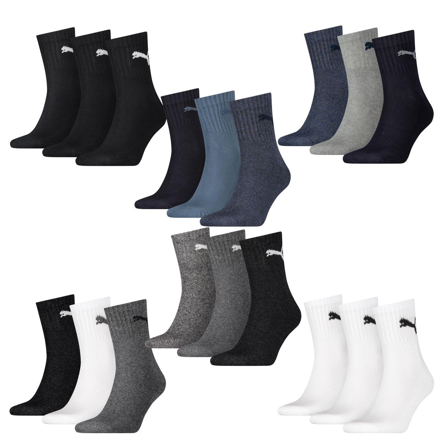 6 Paar Puma Socken Short Crew Sportsocken Tennis Socken Gr. 35 - 49 Unisex 2/2